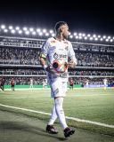 Neymar durante reestreia pelo Santos