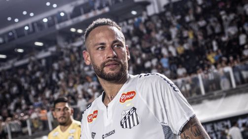 Neymar em partida pelo Santos