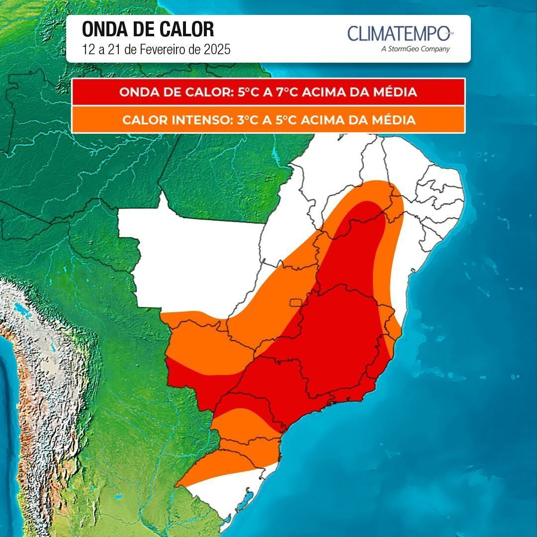 Brasil se prepara para enfrentar uma nova onda de calor. • Climatempo