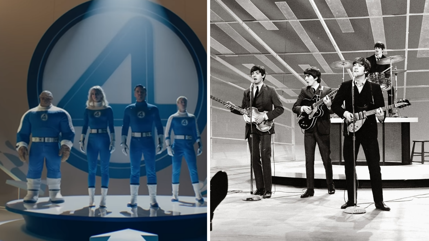 quarteto fantástico e beatles