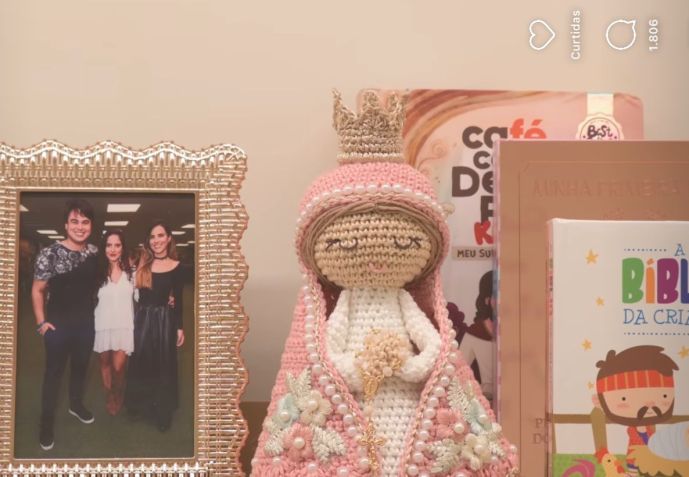 Graciele mostra detalhes do quarto de Clara, sua primeira filha • Instagram/Graciele Lacerda