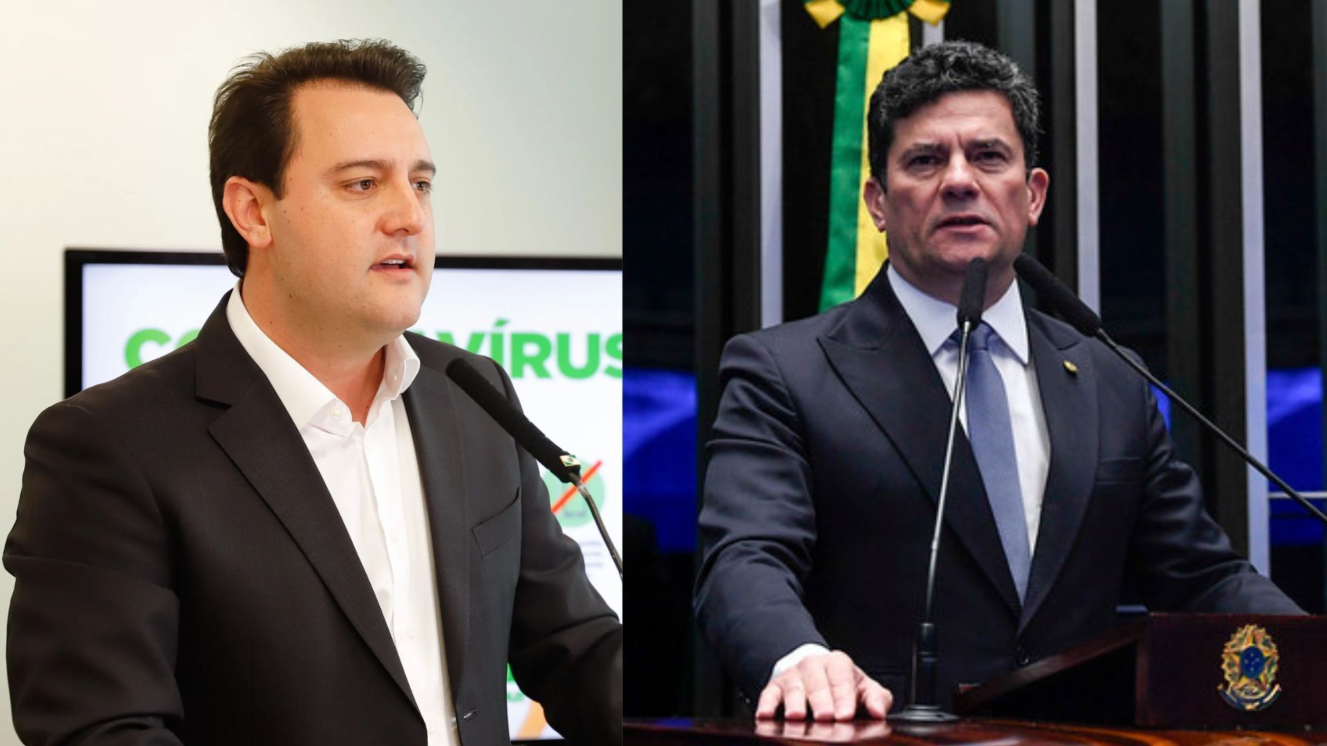 Ratinho Júnior e Sergio Moro