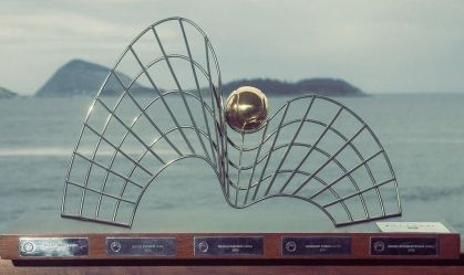 Troféu do Rio Open, que será disputado entre os dias 15 e 23 de fevereiro