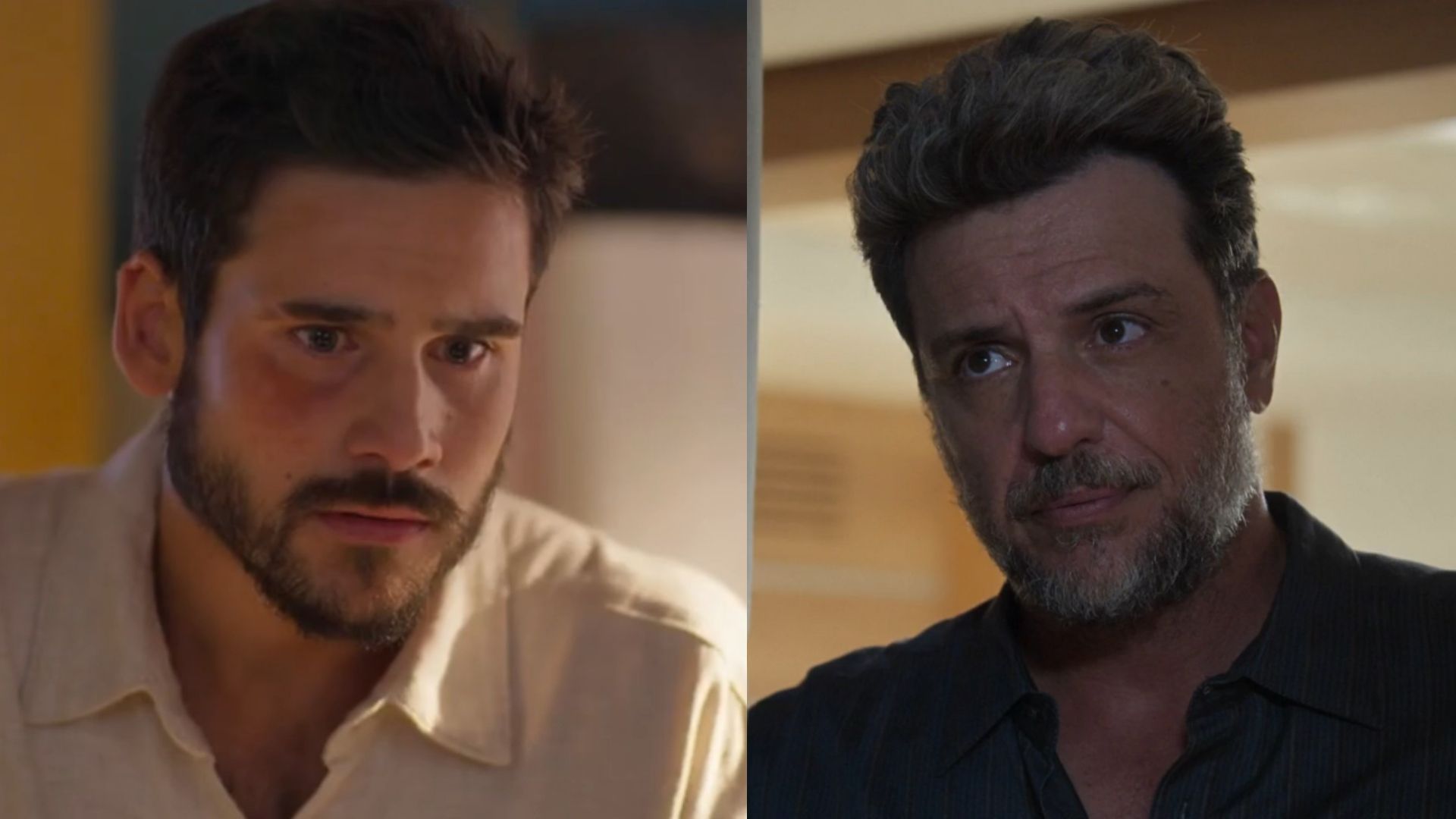 Rudá (Nicolas Prattes) e Molina (Rodrigo Lombardi)
