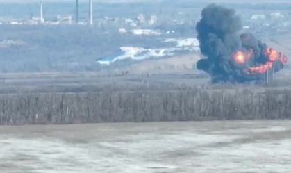 Vídeo: Soldados da Ucrânia dizem que derrubaram caça da Rússia