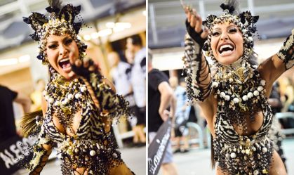 Sabrina Sato é rainha de bateria da Gaviões da Fiel