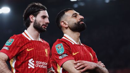 Salah marcou o segundo gol da vitória do Liverpool sobre o Tottenham na Copa da Liga Inglesa