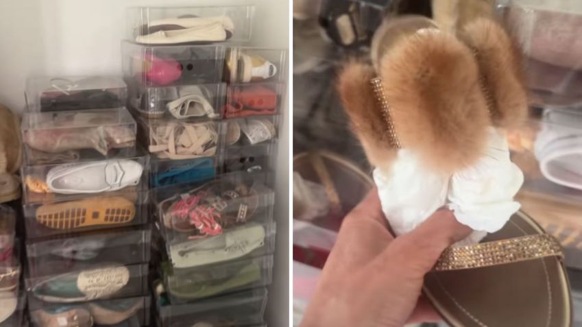 Luciana Gimenez mostra sapatos grifados em antigo apartamento • Instagram/Luciana Gimenez