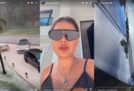 Simone Mendes mostra chuva de granizo em carros de luxo: "Amassou todos"
