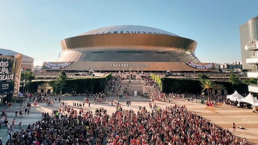 Caesars Superdome, em Nova Orleans, será palco do Super Bowl