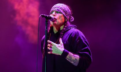 Ian Astbury, lead singer of the English rock band The Cult,