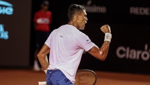 O brasileiro Thiago Monteiro estreou com vitória no Rio Open 2025