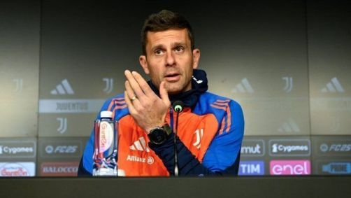 Thiago Motta, técnico da Juventus, em entrevista coletiva