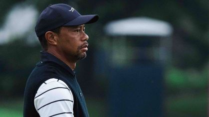 Tiger Woods em torneio de golfe
