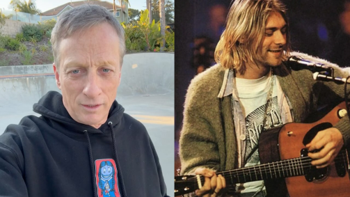 Lenda do skate Tony Hawk compartilha uma conexão especial com o falecido vocalista do Nirvana, que morreu em 1994, aos 27 anos