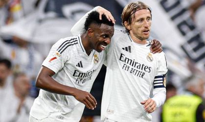 Vini Jr. e Modric marcaram para o Real Madrid na vitória sobre o Girona