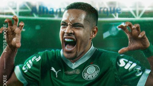 Vitor Roque foi anunciado pelo Palmeiras