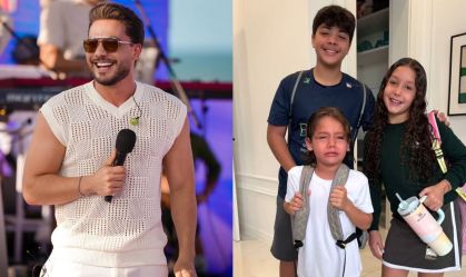 Reação do filho de Wesley Safadão para ir à escola viraliza na web
