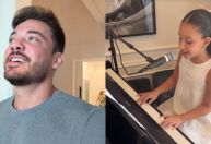 Wesley Safadão chora ao ver talento musical da filha: "Coisa linda"