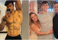 Carla Perez exalta filho em foto mostrando tanquinho