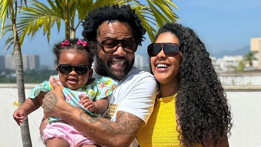 Xande de Pilares comemorou os dez meses de sua filha com Thay Pereira, a Estrela