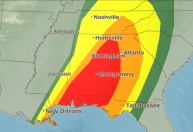 Tempestades e tornados deixam ao menos 33 mortos no sudeste dos EUA
