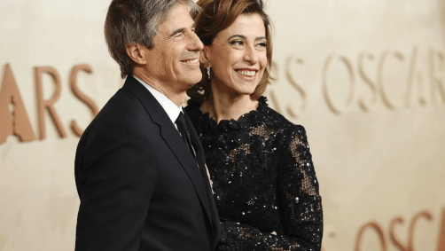 Fernanda Torres posou ao lado Walter Salles