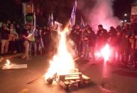 Israel: Manifestantes protestam em frente à casa de Netanyahu