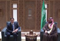 Na Arábia, príncipe herdeiro saudita e Rubio discutem Síria, houthis e Gaza