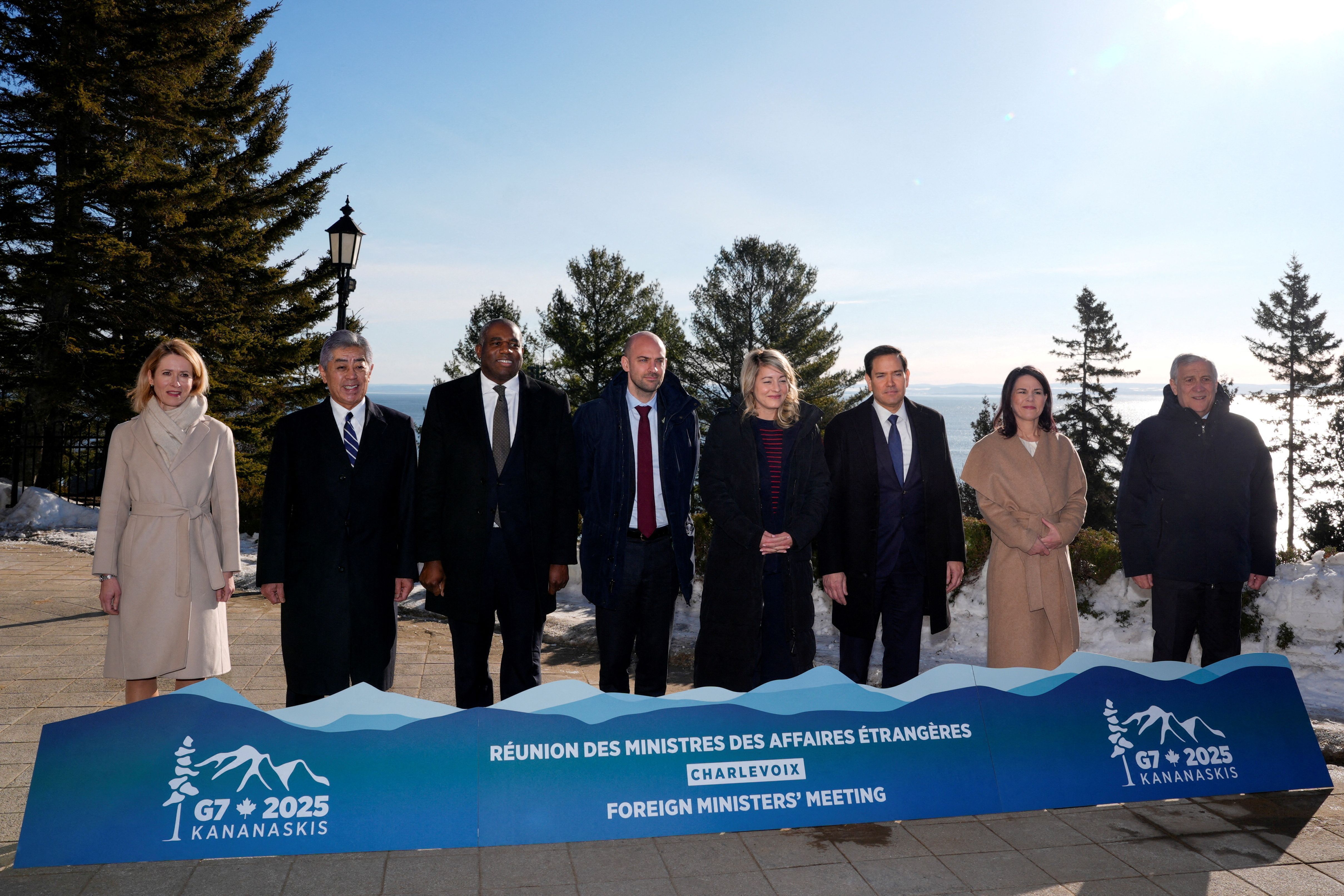 Autoridades de Relações Exteriores do G7 em Charlevoix