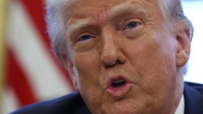 Presidente dos EUA, Donald Trump, no Salão Oval da Casa Branca, em Washington