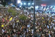Manifestantes protestam contra governo de Netanyahu em Tel Aviv