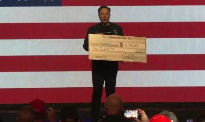 Musk premia eleitores com US$ 1 milhão após votação para Suprema Corte
