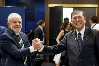 Presidente da República, Luiz Inácio Lula da Silva, e o Primeiro-Ministro do Japão, Shigeru Ishiba