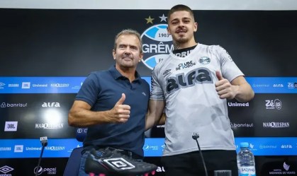 À esquerda, Guto Peixoto, e à direita, Jorge