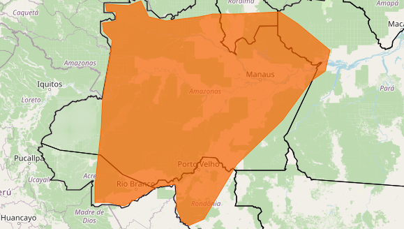 Alerts laranja Manaus