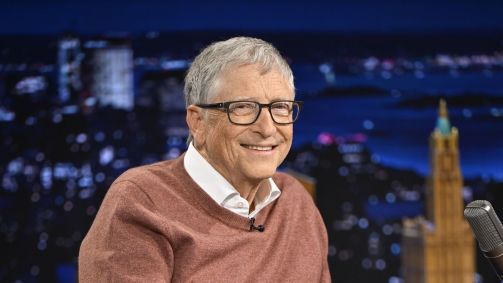 Bill Gates em entrevista ao The Tonight Show, com Jimmy Fallon