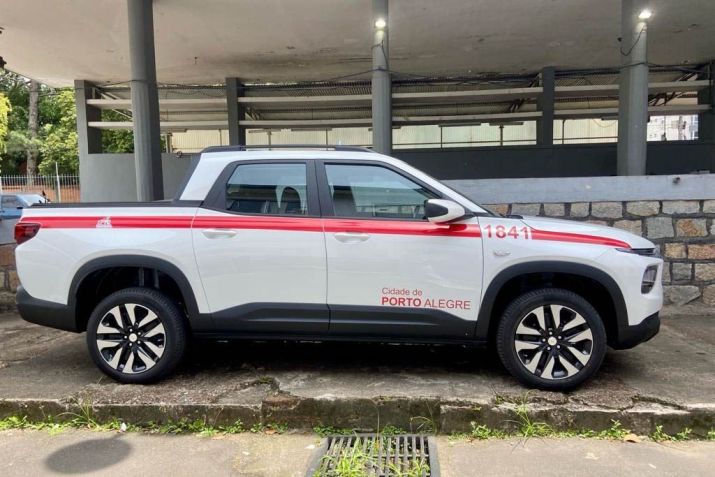 Chevrolet Montana Táxi em Porto Alegre: picapes são opção para o passageiro • Jaqueline Moura / EPTC / PMPA