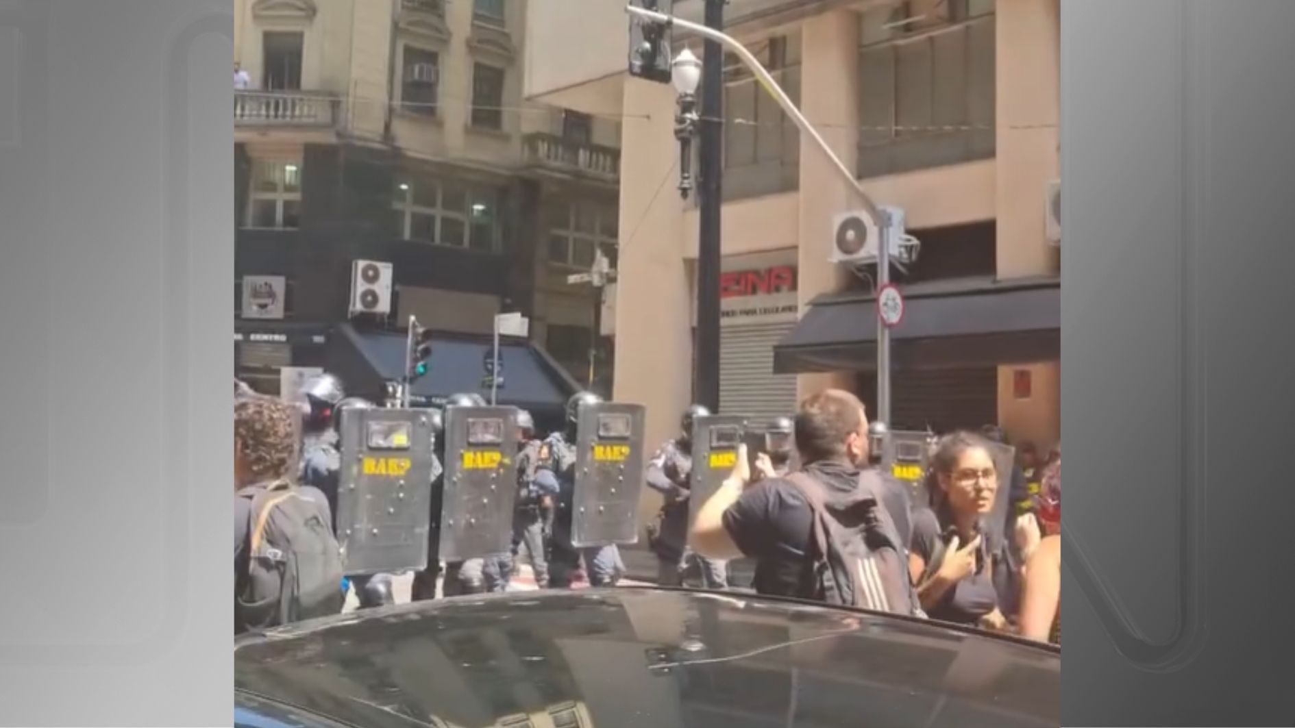 Confusão manifestantes CPTM