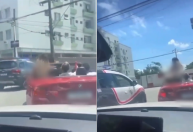 SSP analisa caso de loira em BMW que mostrou seios para policiais em SP