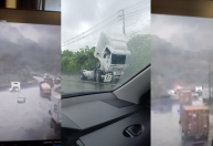 Vídeo: motorista de caminhão morre em acidente no Guarujá em SP