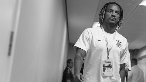 Jogadores do Corinthians chegam no Allianz