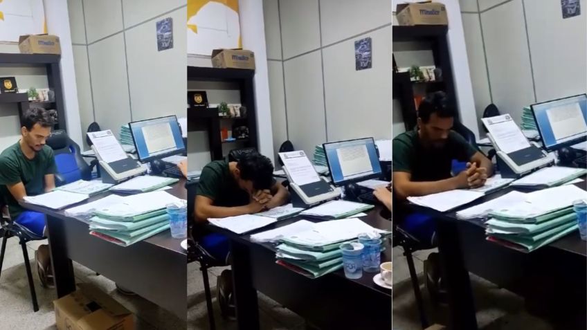 Maicol durante confissão sobre morte da jovem Vitória Regina • Reprodução