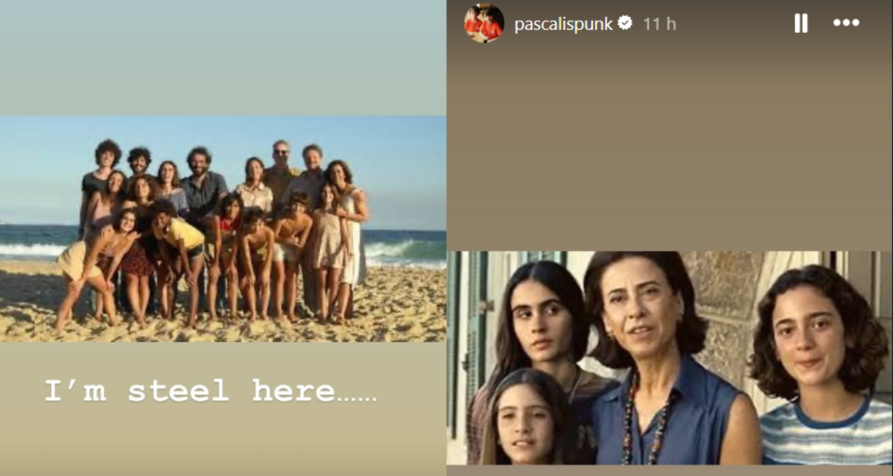 Pedro Pascal publicou várias imagens e pôsteres de "Ainda Estou Aqui" • Reprodução/Instagram