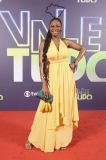 Atriz Edvana Carvalho, que interpreta Eunice, na festa de lançamento do remake de &quot;Vale Tudo&quot;