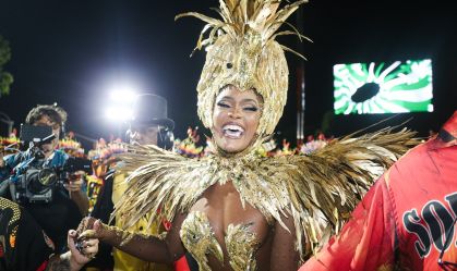 Érika Januza retorna à Sapucaí para desfilar com a Viradouro
