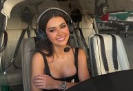 Franciny Ehlke não pretende aprender a pilotar helicóptero: "Difícil"