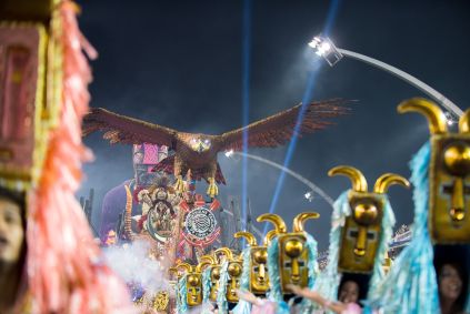 Gaviões da Fiel no desfile das campeãs no Carnaval 2025