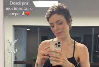 Fabiana Justus volta a treinar após tratamento de infecção urinária
