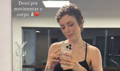 Fabiana Justus volta a treinar após tratamento de infecção urinária
